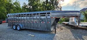 S & S DURA-LINE GN STOCK TRAILER 6'8