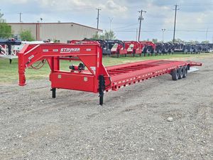 44' Mesh Deck (3) 7k Axles - 12k GVWR Derated- 14 Ply Tires w/Spare - 10' Aluminum Ramps - Warrior Winch