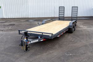 22' Equipment Trailer 16k GVWR HD Stand up Ramps